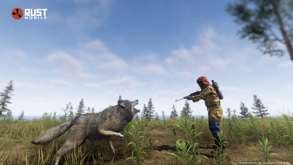 play_rustmobile's tweet image. Sometimes, the biggest threat on the island isn’t other players…
It’s Nature itself. 🐺🐻🐗
#RustMobile