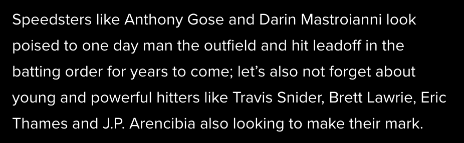 Jolly_Olive's tweet photo. Doing research for a video and found this paragraph in a 2011 Bleacher Report article.

Blue Jays fans, I hope you've enjoyed this October as much as possible https://t.co/zWO6pDXxKy