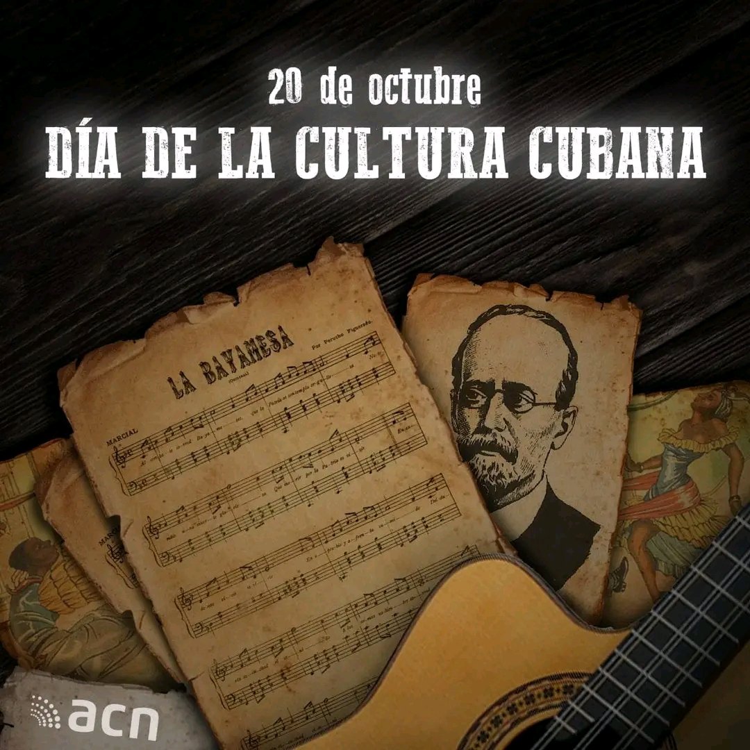 🇨🇺Feliz Día de la Cultura Cubana, escudo y espada de la Nación.
" (...) uno de los propósitos fundamentales de la Revolución es desarrollar el arte y la cultura, precisamente para que el arte y la cultura lleguen a ser un patrimonio real del pueblo", expresó Fidel
#CubaPorLaVida
