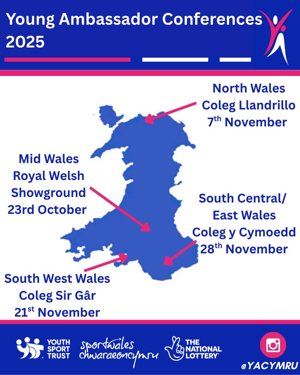 YACymru's tweet image. Our YA Gold/Platinum road trip is about to begin! 

We are looking forward to meeting you all at our regional conferences! 🚗🎊🙌

#YACymruConf25 #nationallottery #thankstoyou #youthsporttrust