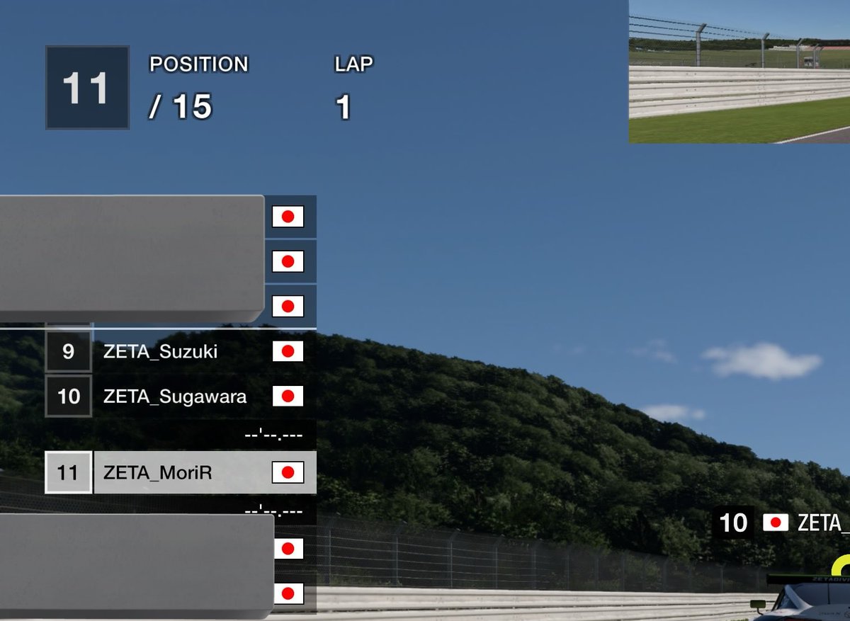 菅原主催のスプリントレース部屋にお邪魔してました！楽しかった〜
たまたまチームメイトで並んだ時の一幕