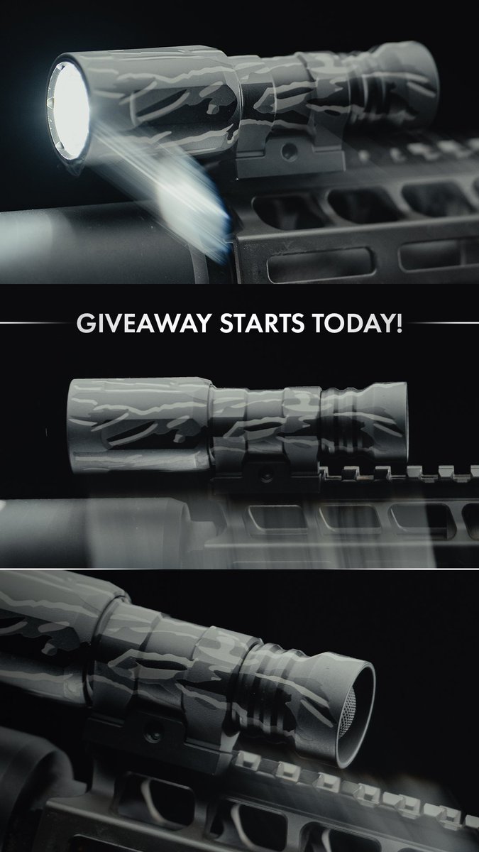 ModliteSystems's tweet image. NEW CUSTOM LIGHT - Mod of the Week #7 🔦⚡️
|
Pattern #7 | MIDNIGHT TIGER STRIPE CERAKOTE | Masterfully coated by our friends @VulcanMachineWk - The pattern seamlessly flows from the tailcap to the light head on this Noxon™️HAVOK™️Mini G1 Weapon Light! Sign up and it could be…