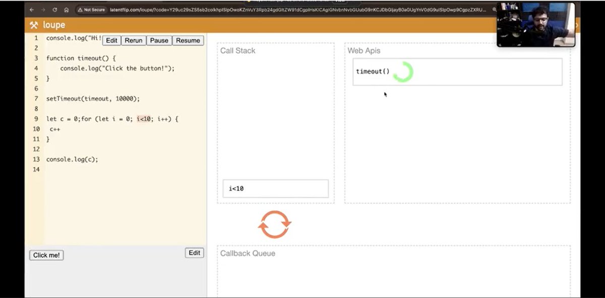 B_Furqan07's tweet image. ✅Day 5 — #100xDev Journey (by @kirat_tw)
🧠 Learning JavaScript Core & Async Concepts
Topics Covered:
1️⃣ Normal & Sync Functions
2️⃣ I/O Heavy & Bound Tasks
3️⃣ Functional Arguments
4️⃣ Async Code, Callbacks & JS Architecture
#100DaysOfCode #JavaScript