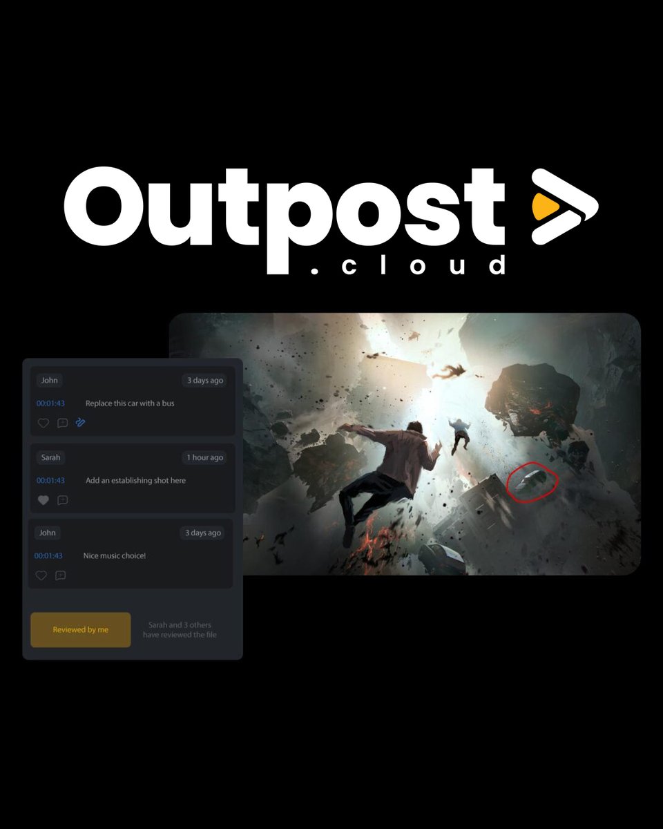 snstweets's tweet image. SVG covers how creative teams can get to final delivery, faster, with #Outpost.

Currently in private beta, Outpost users can view and comment on media, add emojis and on-screen markups, mark reviews as complete, track project activity, and much more. 

hubs.li/Q03P94S50