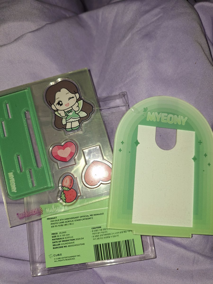 ninja_ssh's tweet image. NANADLE ANNIVERSARY MD
PHOTO CARD ACRYLIC STAND

₱300 each (SOYEON &amp;amp; MIYEON)
(No photocard included)
TAKE BOTH FOR 500 + random pc.

&amp;gt;items are not used and stored correctly
&amp;gt;packages of some are have a little bit scratch or dent because of shipment from seller