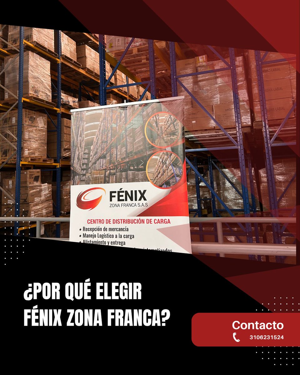 Fenix_ZF's tweet image. 🚀 En Fénix Zona Franca no solo almacenamos tu carga, potenciamos tu operación.

💡 La logística rinde más con un aliado integral.
#DiferencialFénix #ZonaFranca #AliadoEstratégico #LogísticaConValor #FénixZF