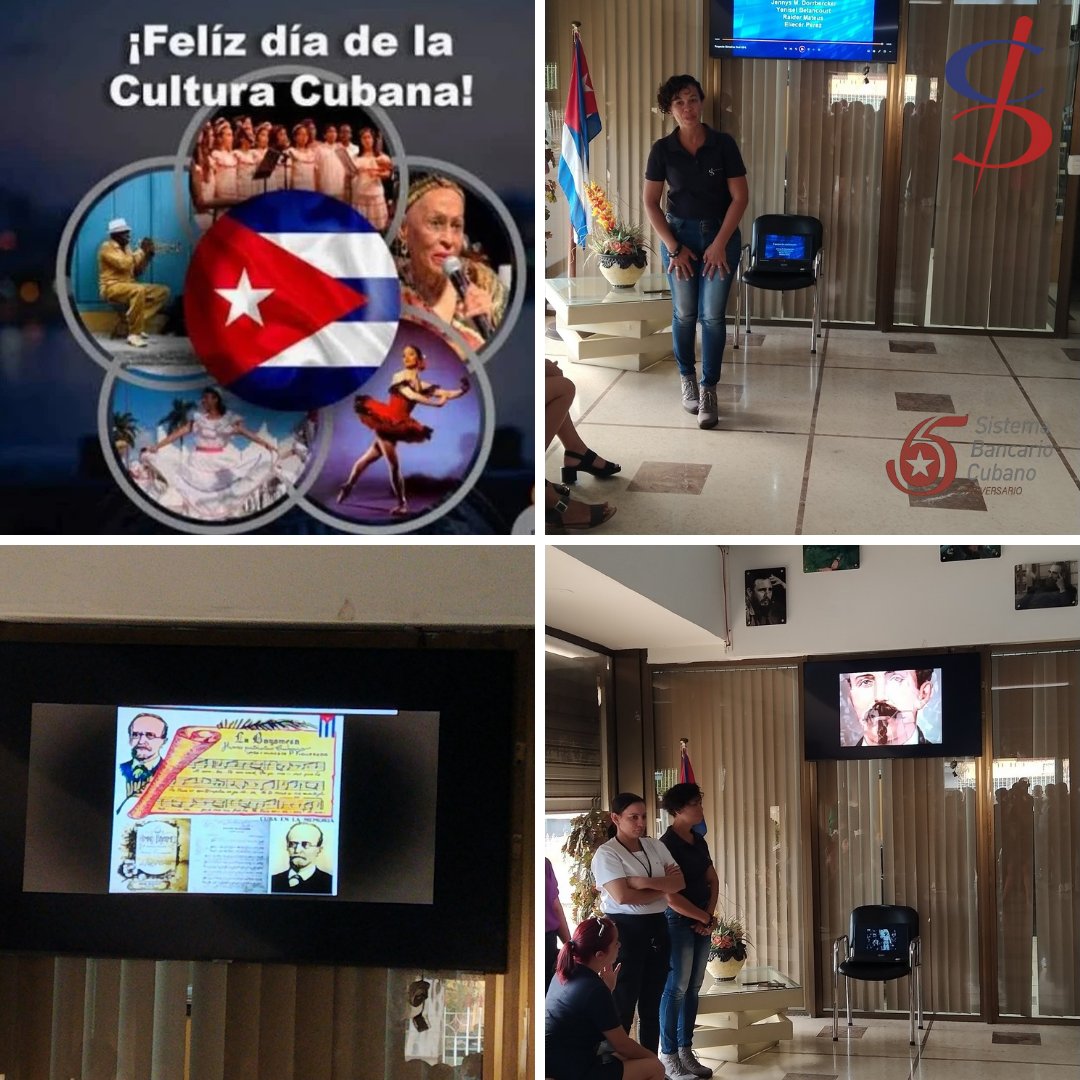 📢 CADECA se une a la celebración del Día de la Cultura Cubana, con matutino especial.

¡Felicidades a todos los cubanos y cubanas en esta fecha tan especial!

#CADECA #culturacubana #BancariosCubanos 
#CuentaConmigo #TuSeguridadNuestroCompromiso