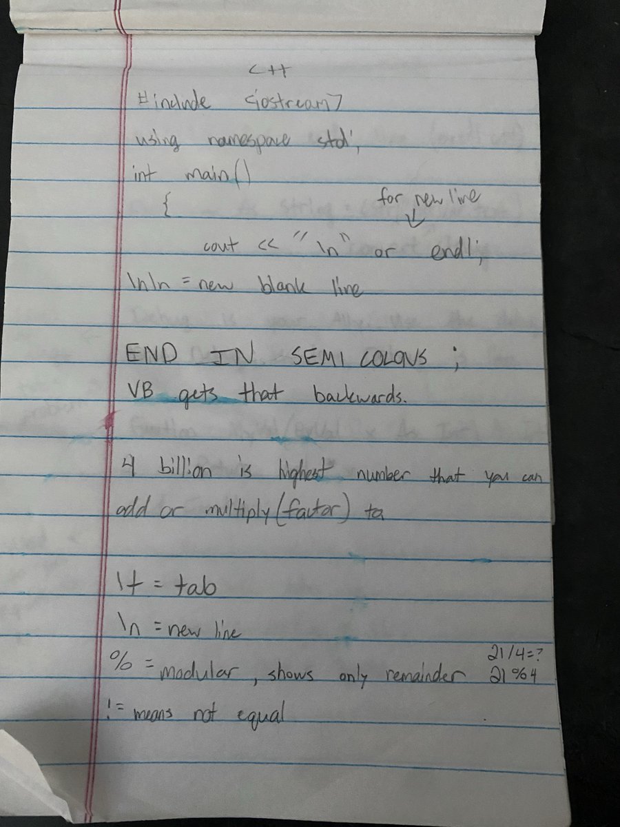 phughes9000's tweet image. Why aren’t you programming like this?

My old notes