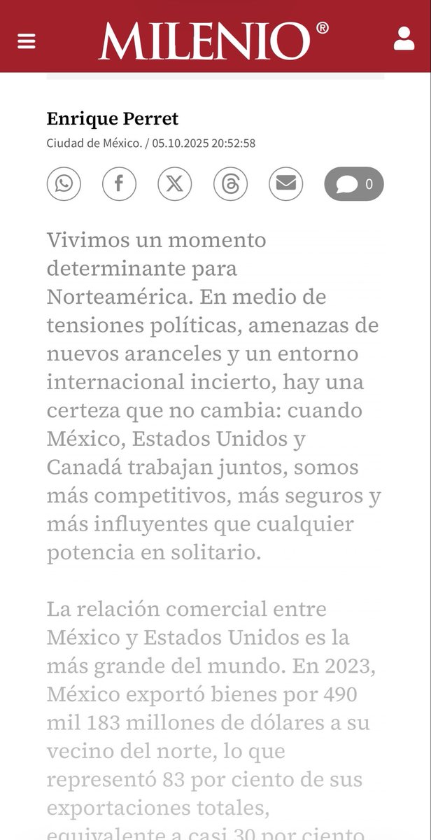 La alianza entre México, Estados Unidos y Canadá: un modelo de colaboración estratégica

milenio.com/negocios/la-re…