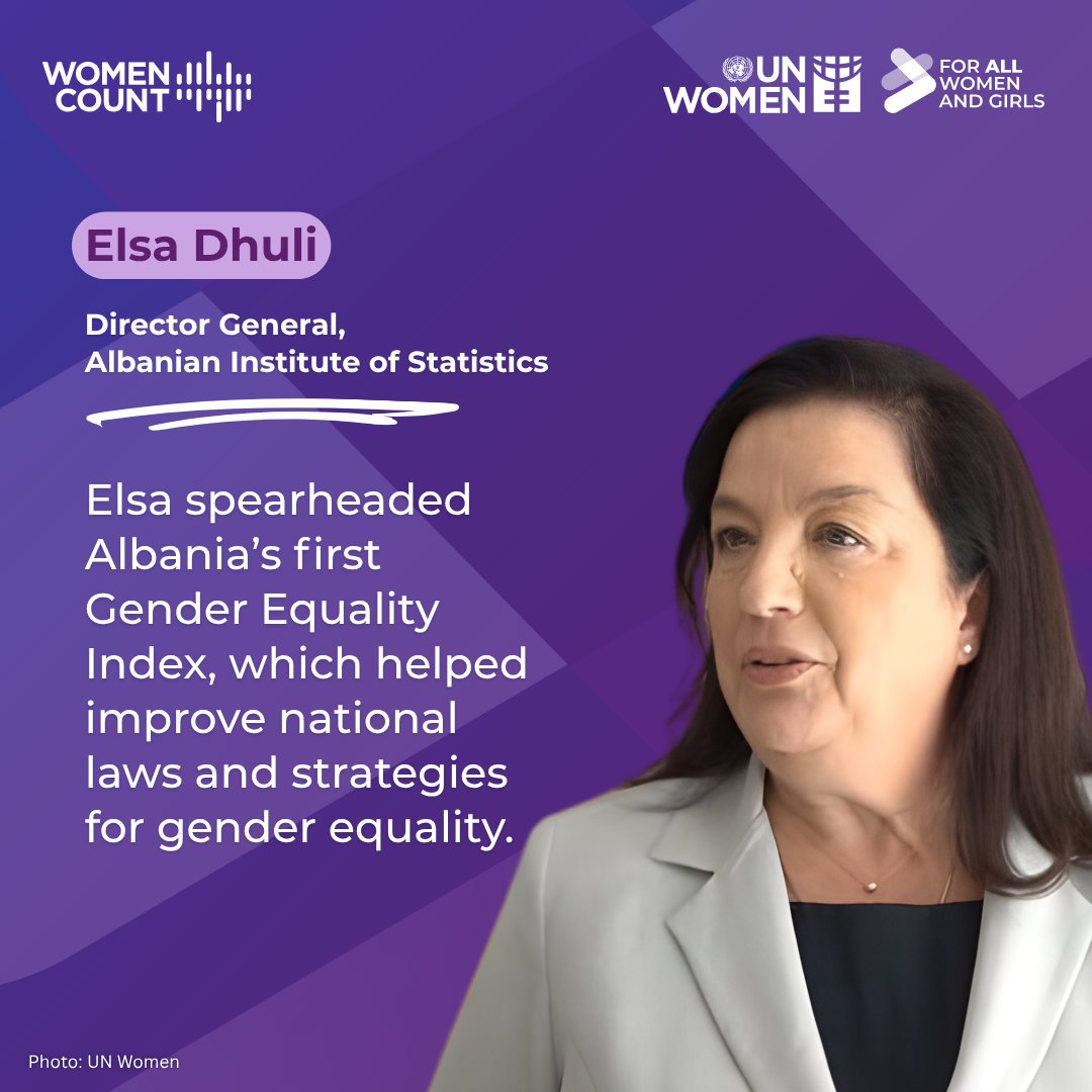 unwomeneca's tweet image. Data can change the world—especially when women lead the way.

Celebrate #WorldStatisticsDay with us by honoring the inspiring women statisticians driving gender equality across Europe &amp;amp; Central Asia👏

#WomenCount | #GenderData