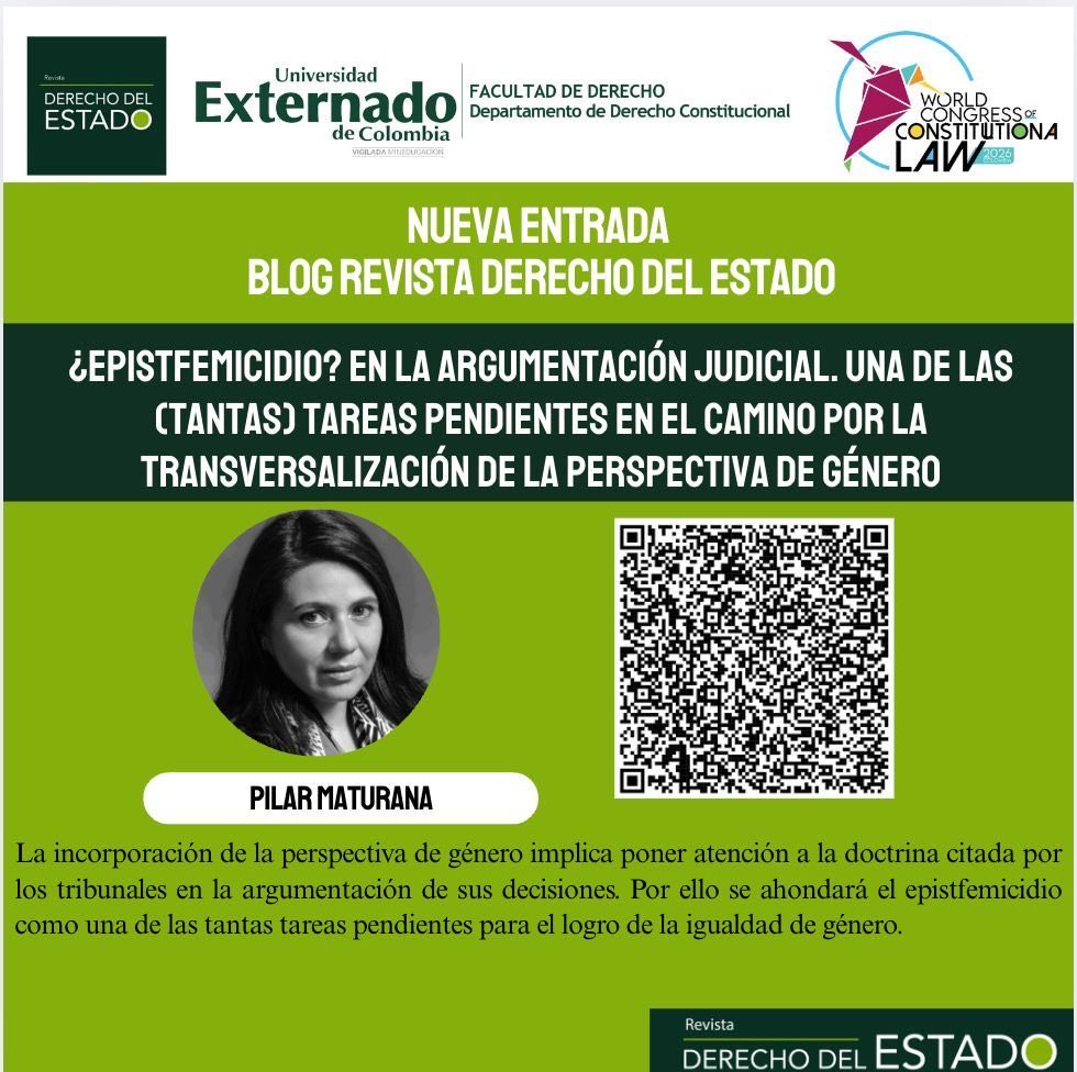 #RDE Les invitamos a leer la entrada de Pilar Maturana en el blog Revista Derecho del Estado 👉 …evistaderechoestado.uexternado.edu.co/2025/10/20/epi…