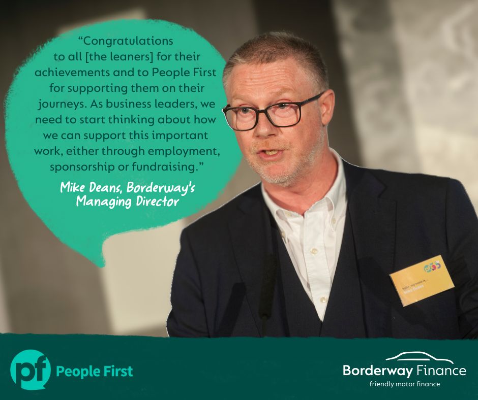 Colleagues from Borderway and The Cumberland were proud to attend the 2025 @wearepeoplefirst Awards 🌟

We were headline sponsors for the 3rd year running, celebrating learners’ achievements and the inspiring work of People First. 👏

Find out more 👇
buff.ly/4V9j8IO
