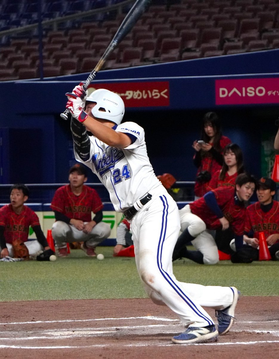 kandaiub's tweet photo. アスリード春大会の関西王者として、先日バンテリンドームで早稲田大学LSと対戦しました。序盤バタつきましたが、逆転勝ちで東西対決を制しました✌ https://t.co/xhE6jC1frf