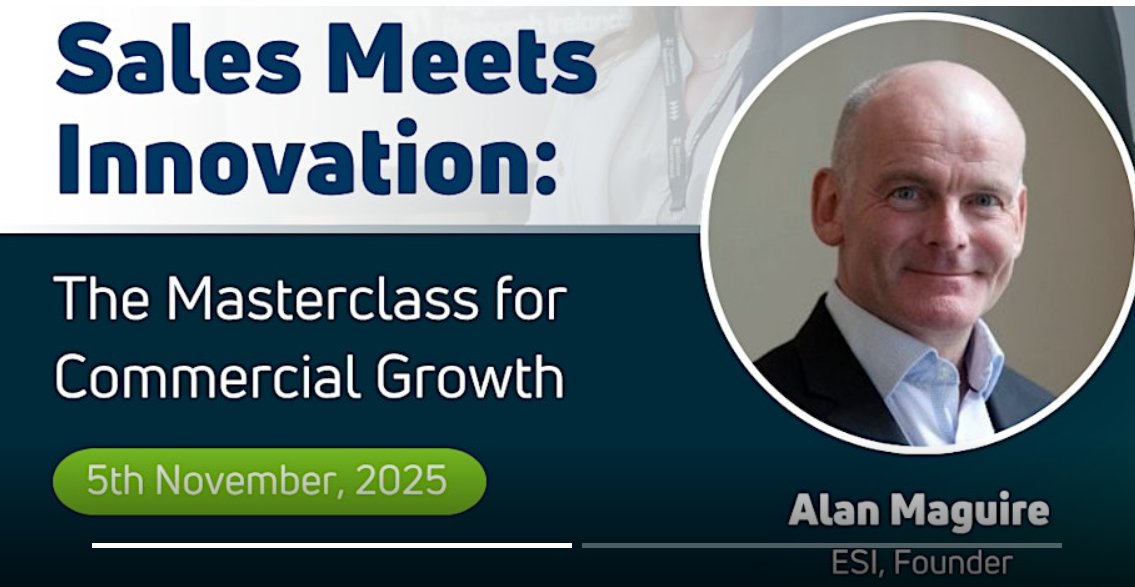 ludgate_hub's tweet image. Sales Meets Innovation: The Masterclass for Commercial Growth lands at Ludgate Hub on Nov 5th! Join industry leaders to power up your strategy &amp;amp; sales performance. Register 👉shorturl.at/9X3IP
#SalesMeetsInnovation #BusinessMasterclass #SalesStrategy #backedbyAIB