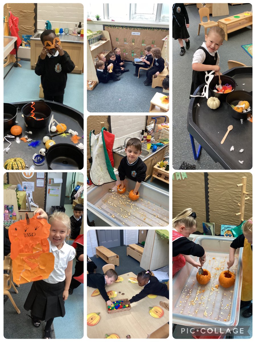 Christopher pumpkin has arrived in our Reception class!🎃