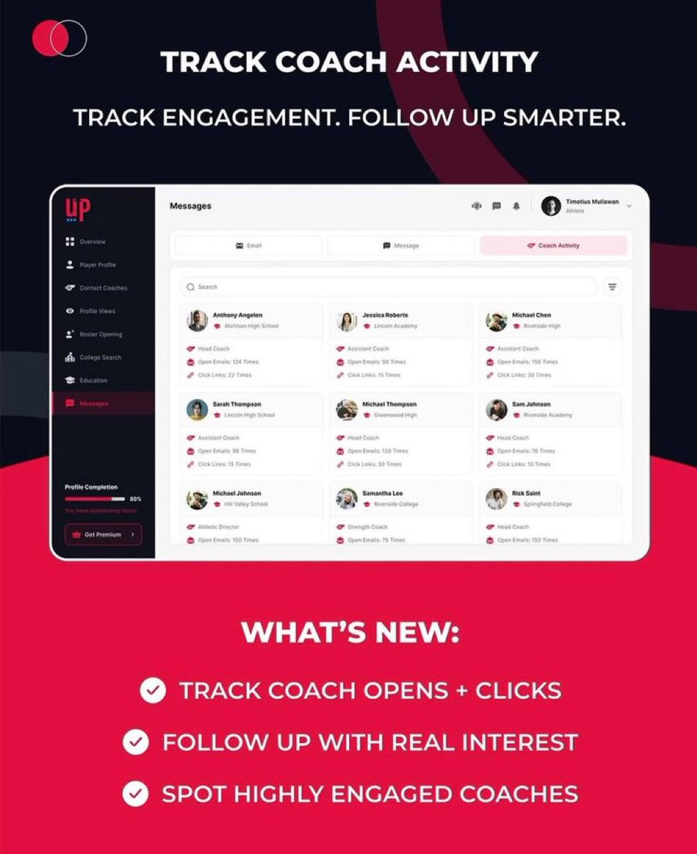 Back up and running as normal! Now go and check which coaches have been viewing your emails and stop getting ghosted! 👻

app.nextuprecruitment.com