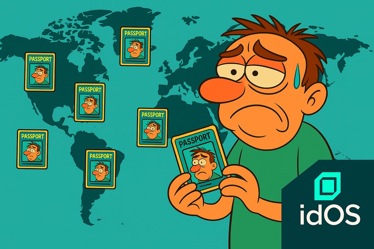 Every KYC you do doesn’t “secure” your identity. 

It just copies it into another database you don’t control. 
Congrats bro! Your identity is scattered across 42 apps, 16 databases, 6 wallets and 4 countries.

CEX here. Airdrop Claim there. Fintech app. Trading app. Wallet app.