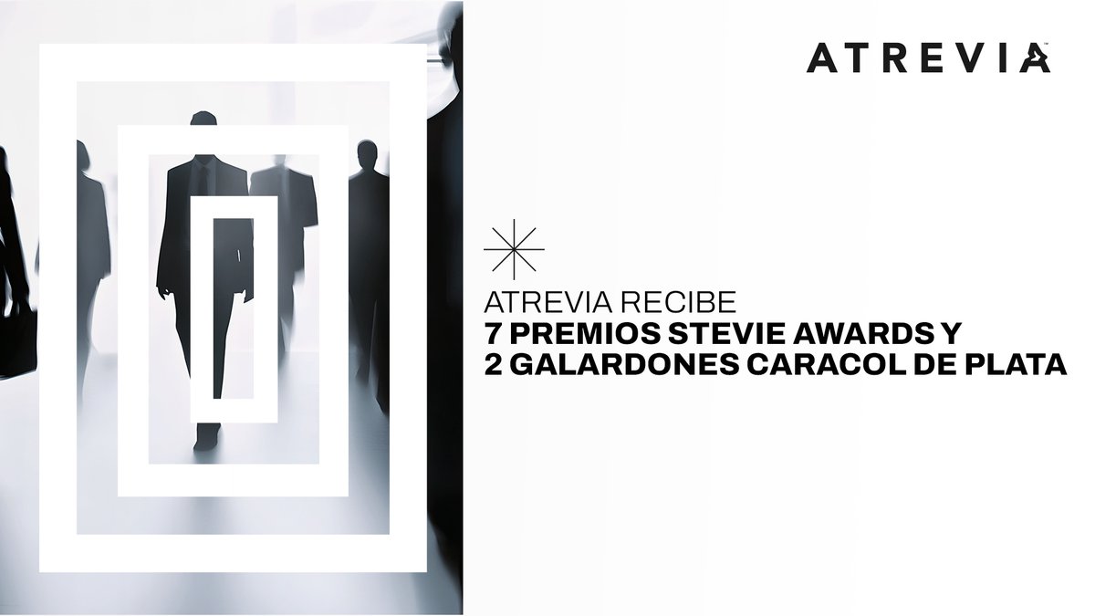 Atrevia's tweet image. ¡Suma y sigue este 2025!  🎊  En lo que llevamos de año, @ATREVIA ha ganado ya 28 nuevos #premios, tanto a título corporativo como por las #campañas realizadas para nuestros #clientes a ambos lados del Atlántico.  

Por eso, nos enorgullece hacer eco de nuestros últimos