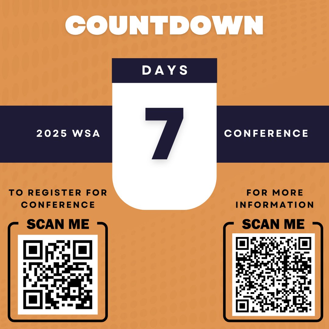 ONE WEEK LEFT!
To register scan the QR code below or click the link below. 
cvent.me/yLY74q