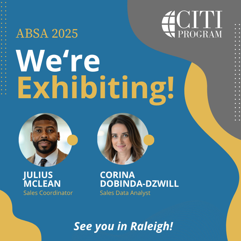 citiprogram's tweet image. CITI Program is excited to exhibit at @ABSAOffice's 68th Annual Biosafety and Biosecurity Conference! Visit us to learn about our biosafety and biosecurity training solutions, along with other content offerings. See you in Raleigh!
#ABSA #ABSAInternational #Biosafety #Biosecurity