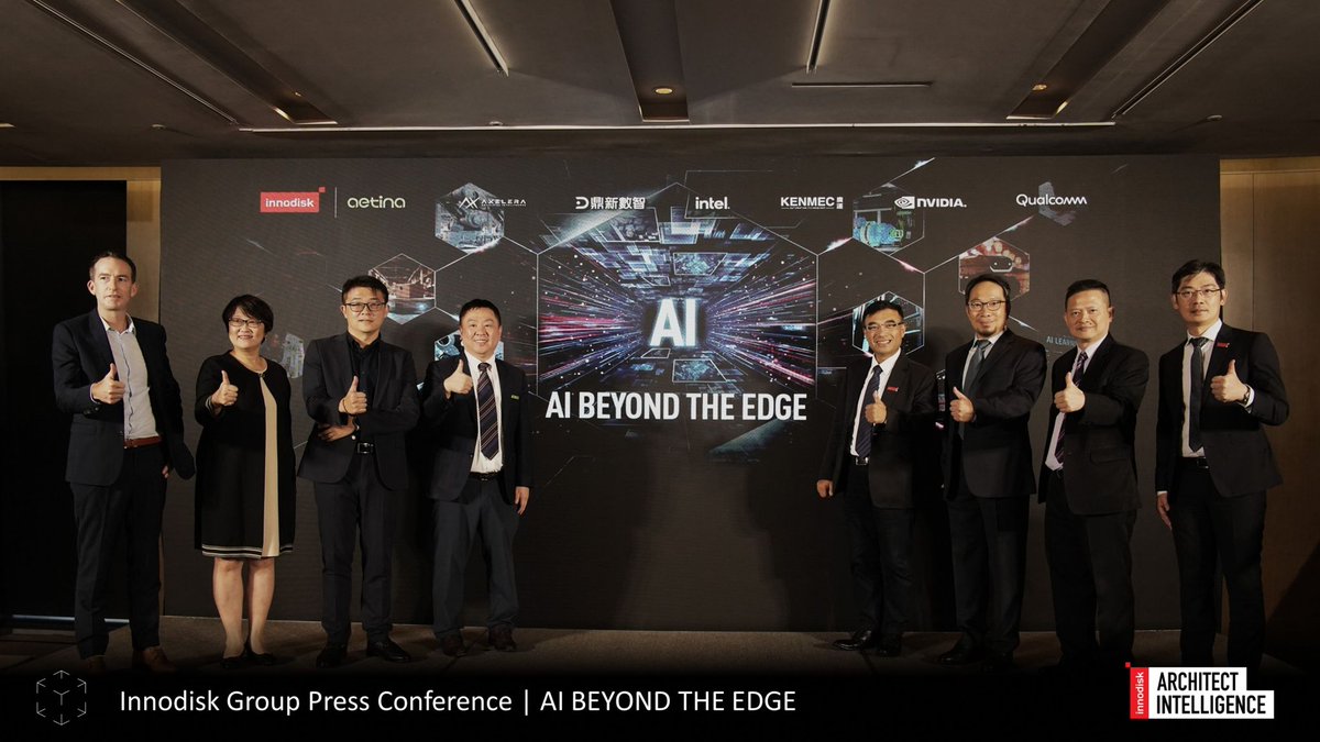 AxeleraAI's tweet image. Excited to join forces with @Innodisk_Corp &amp;amp; our partner @AetinaCorp at #AIBeyondTheEdge. Together, we’re accelerating scalable, low-power Edge AI with our Metis AI Platform &amp;amp; Voyager SDK. Real-time AI, ready for the real world. 💡

#EdgeAI #AIInference #EmbeddedAI #AxeleraAI