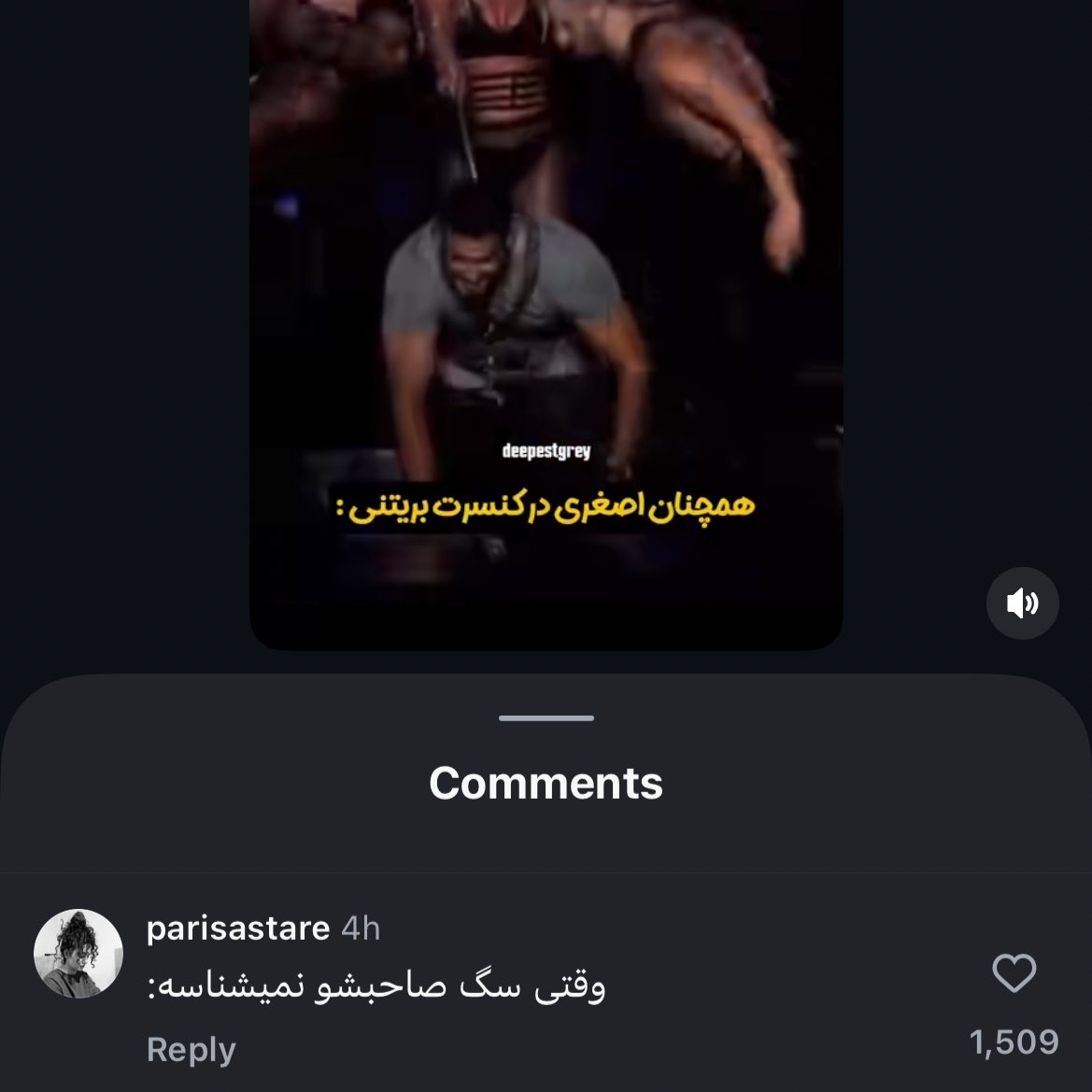 بهترین کامنتی که میتونست در مورد سام اصغری و بریتنی باشه😭