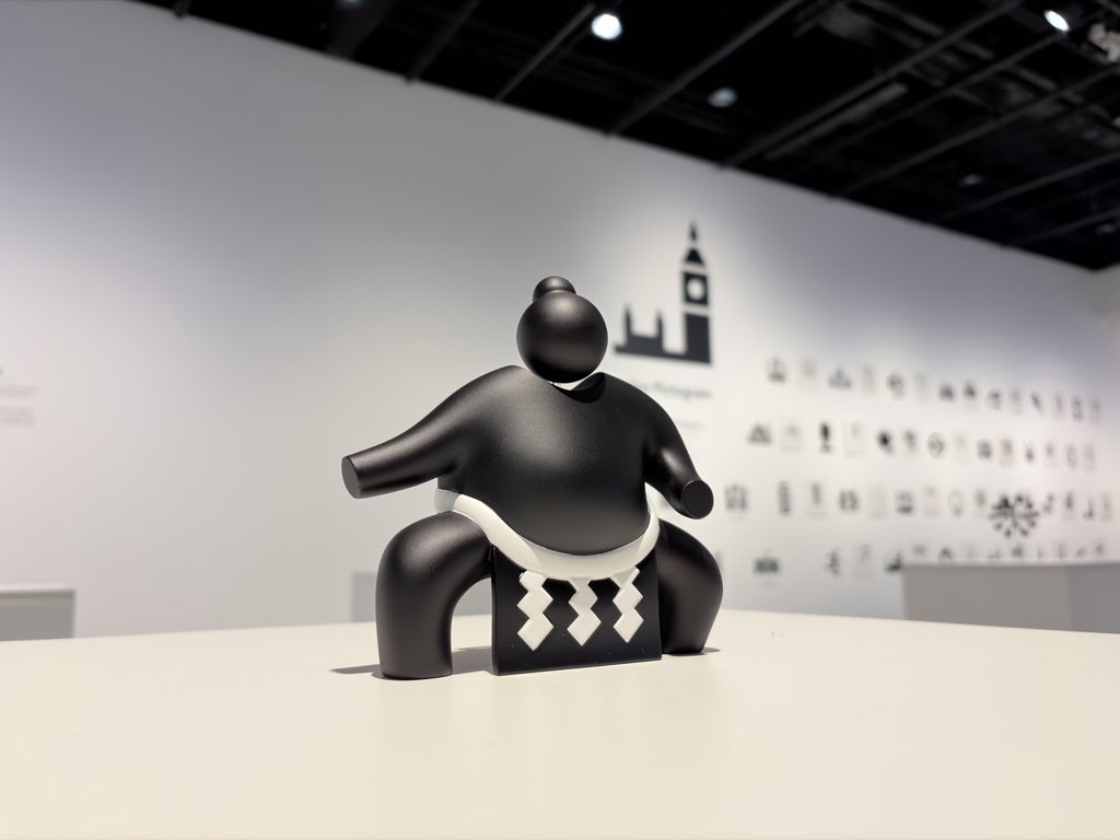 PascalPixel's tweet image. iconography exhibition that created a three dimensional yokozuna sumo wrestler