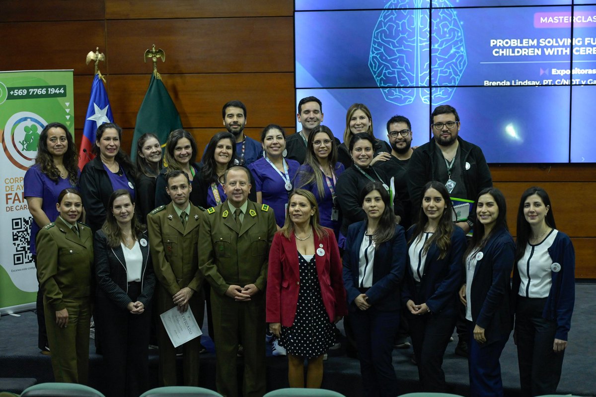 carabhospital's tweet photo. Corporación Ayuda a la Familia de Carabineros realizó Master Class “Función de Resolución de Problemas en Niños con Parálisis Cerebral” en la que participaron profesionales de la salud del #CRICAR Agradecemos la invitación y oportunidad de perfeccionamiento. #DISALCAR #DISANCAR https://t.co/PN86AUSYSR