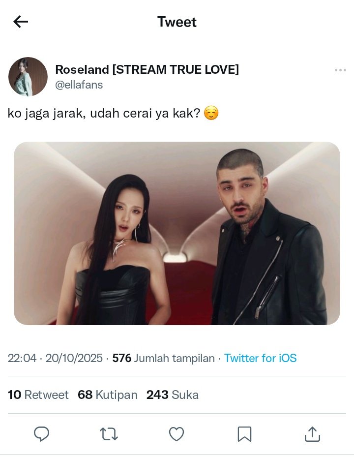 twentiesfour's tweet photo. divorce
—
Jisoo & Zayn few tweets au
#zami
@ althcake https://t.co/DLkdW19WnZ