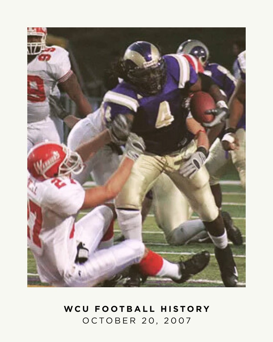 On this day in 2007, No. 14 West Chester opened with a 62-yard touchdown from Bill Zwaan to Mike Washington and never looked back, defeating East Stroudsburg 30–15 to clinch a share of the PSAC East title. The defense held the Warriors to just 27 rushing yards.