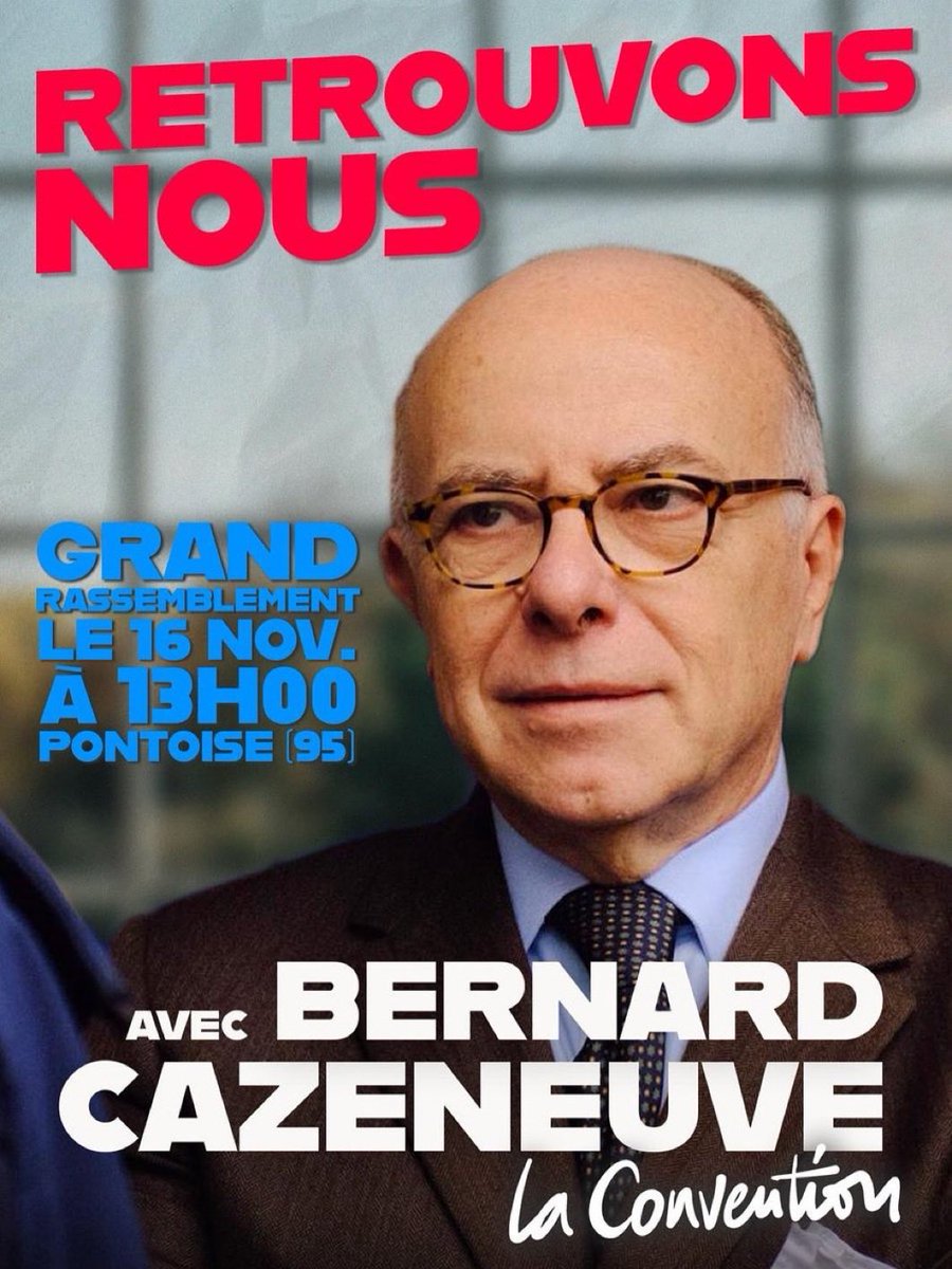 Le 16 novembre je serai, comme beaucoup, aux côtés de <a href="/BCazeneuve/">Bernard Cazeneuve</a> Venez comme vous êtes : républicains, humanistes, laïques #RetrouvonsNous Il est temps.