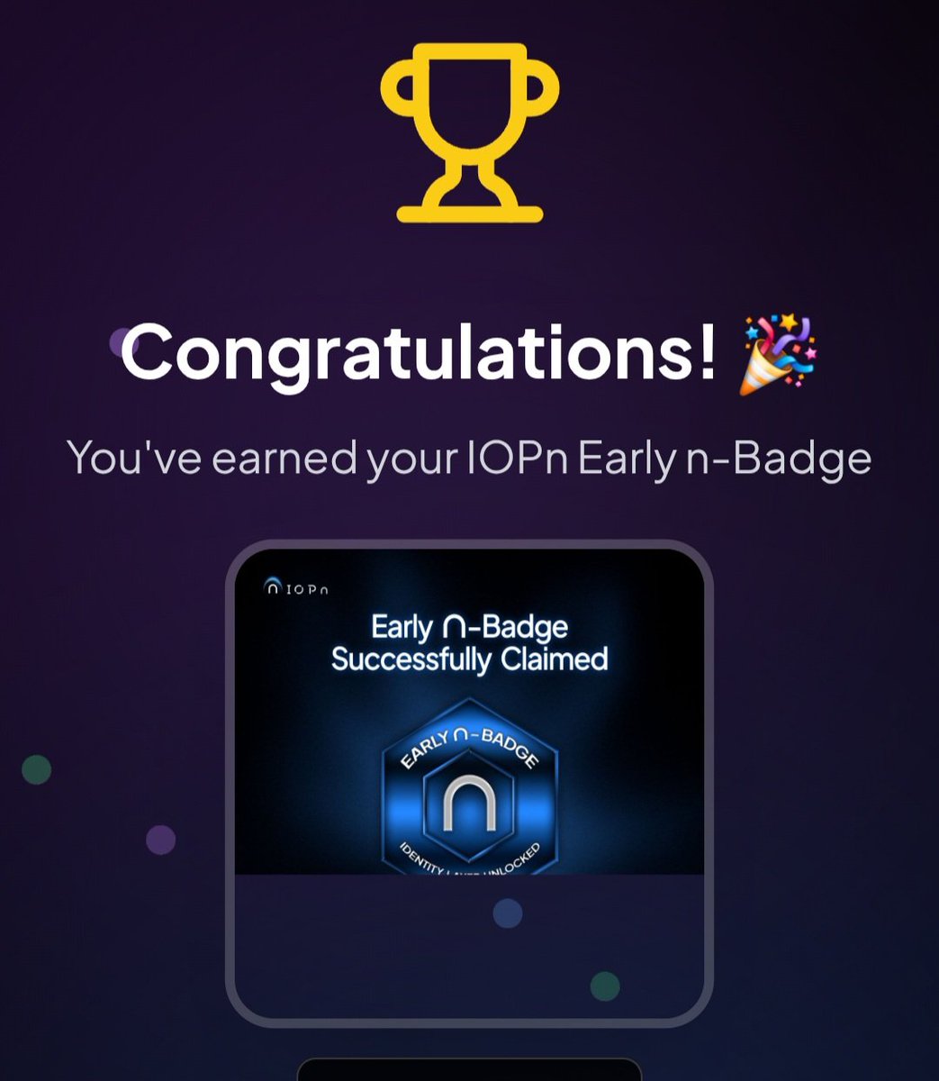 NapolesPette's tweet photo. Join me on @IOPn_io and claim your Early n-Badge! 🚀

Be part of the identity revolution:
https://t.co/jrbbqABkpe

#Web3 #DigitalIdentity #IOPn https://t.co/wrfB4XpKWV