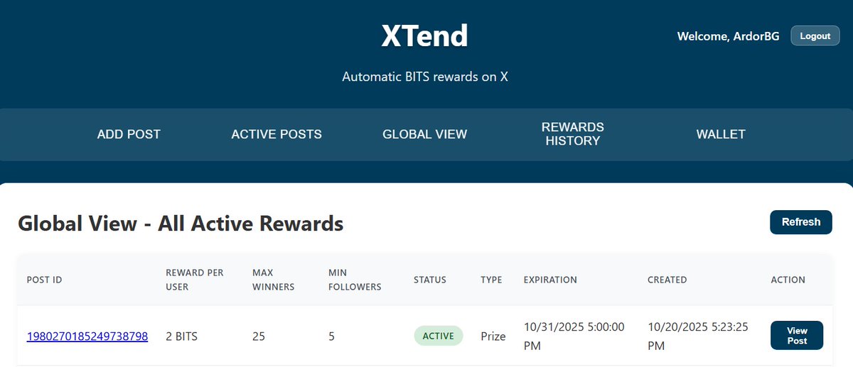 ArdorBG's tweet photo. We've boosting this π post with 50 $Bits. Add your $Ardr, $Ignis or $Bits address to your bio, repost and take part of the reward. Join #XTend developed from #Bitswift and receive rewards for reposting.
πhttps://t.co/EPr7mGSdUJ https://t.co/lGU0ohjgow