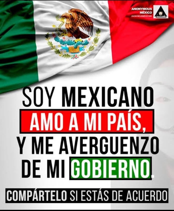 LauraMex's tweet image. ¡Que se escuche fuerte y claro!

Los mexicanos de bien NO estamos con el gobierno narco terrorista de Morena. 

¿Quien más?