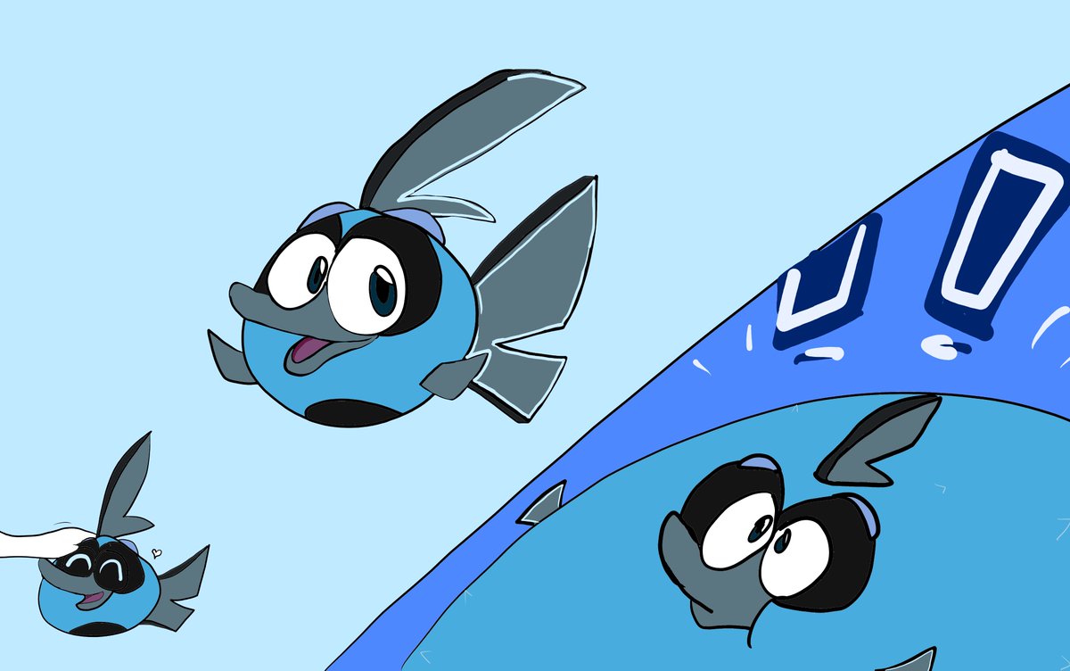 JustAnEmushman2's tweet photo. A Familiar-looking fish
This fish LOOKS WAY TOO FAMILIAR!

#art #digitalart #ocart #OC #krita #MadeWithKrita https://t.co/jP5k8wbPGo