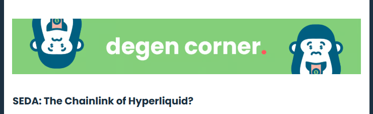 No matter the state of the markets, there's always something cooking. And this one seems like a particularly tasty cook... will we hit yet another 10x with our readers? <a href="/sedaprotocol/">SEDA</a>

Dig in! 👇

blocmates.beehiiv.com/p/5-most-impor…