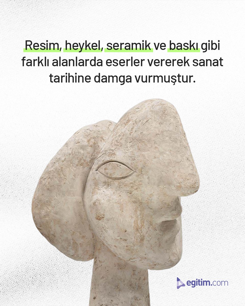 egitim_com's tweet image. Sanatıyla 20. yüzyılı dönüştüren ve bize bambaşka bir bakış açısı bırakan Picasso’nun dünyasına adım atmaya ne dersin? 🎨

#EğitimeDeğer #Egitimcom #PabloPicasso #ModernSanat #Kübizm #Guernica #SanatTarihi