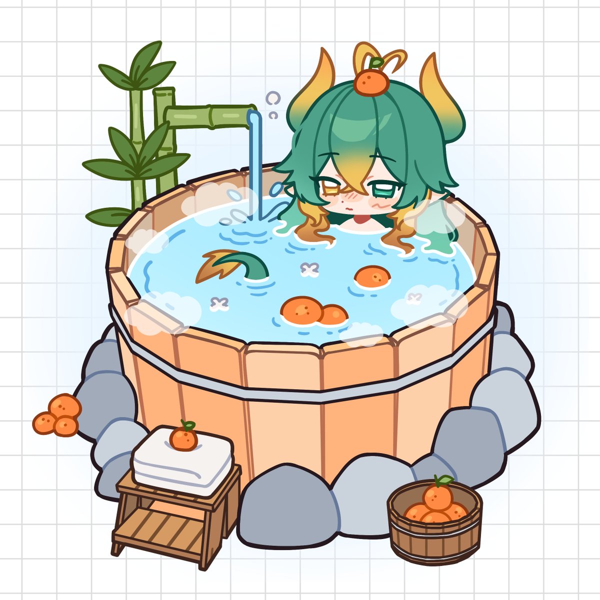 MiniYokaiVT's tweet image. Good morning everyone~ This onsen looks so nice with the cooler weather coming in! This is definitely where I'd like to be right now. 💖
🎨: @onigiwi2namayo