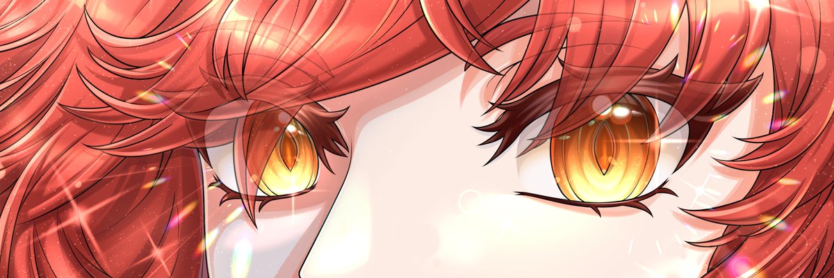 I made an eyebanner for <a href="/zentreya/">Zentreya⚡🐲</a> !! 💖 
My first fanart of her—kinda nervous but I really hope she sees it >w< ✨

 #zentreart #zentreya