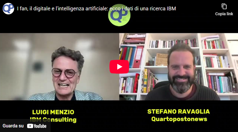 Contenuti Digitali, AI e tifo: uno studio di #IBM, l’intervista a Luigi Menzio quartopostonews.it/2025/10/20/con…