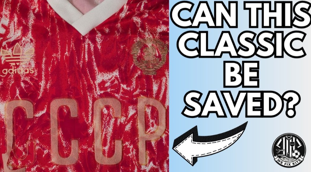 WeFixKits's tweet photo. 🎥 New Tutorial Out Now! 🚨
We’re restoring a classic CCCP shirt using donor items 👕🔥
See the full process on YouTube — live now!
#FootballShirts #KitRestoration #RetroFootball #CCCP #FootballCulture https://t.co/3gg2gzzTiR