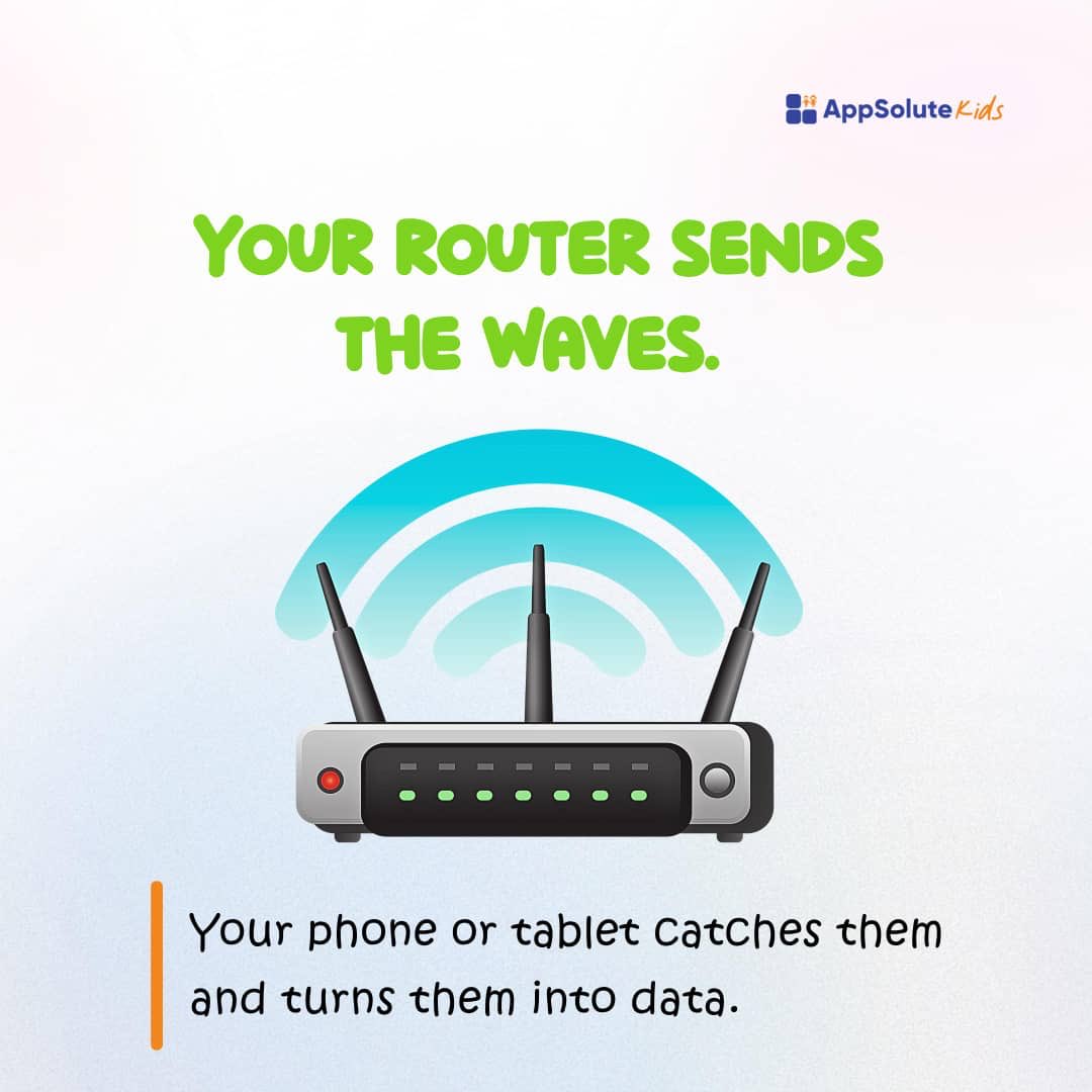 Appsolute_Kids's tweet image. It sounds like magic, right?
But Wi-Fi actually travels through invisible waves in the air. Kind of like how sound moves, just much faster. 

#kidsandtech #techforkids #learningisfun #curiouskids #funtechfacts #smartlearning #scienceforkids #digitallearning #internetforkids #fun