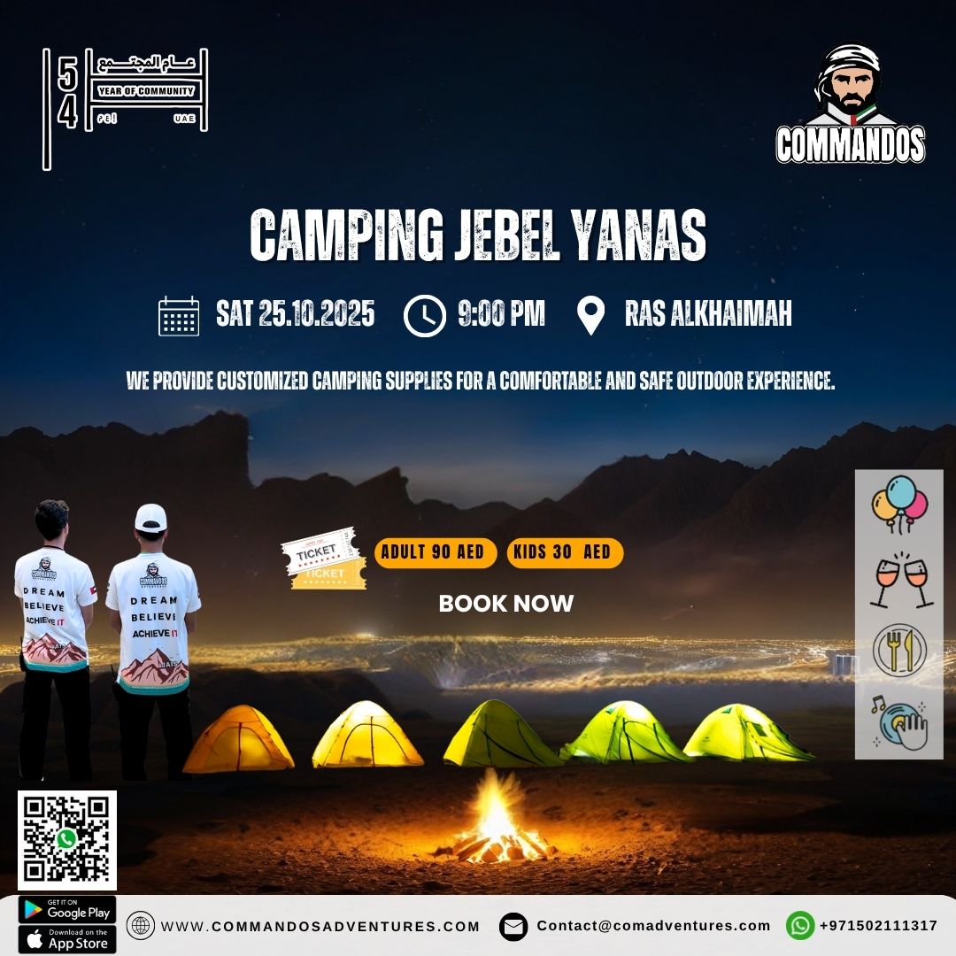 COMMANDOSUAE's tweet image. Join us and create memorable moments 

#camping