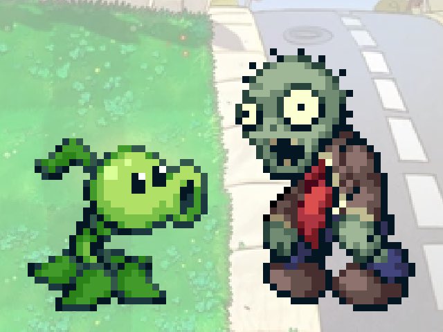 Plants vs Zombies resprite because fuck that new half assed remaster bullshit