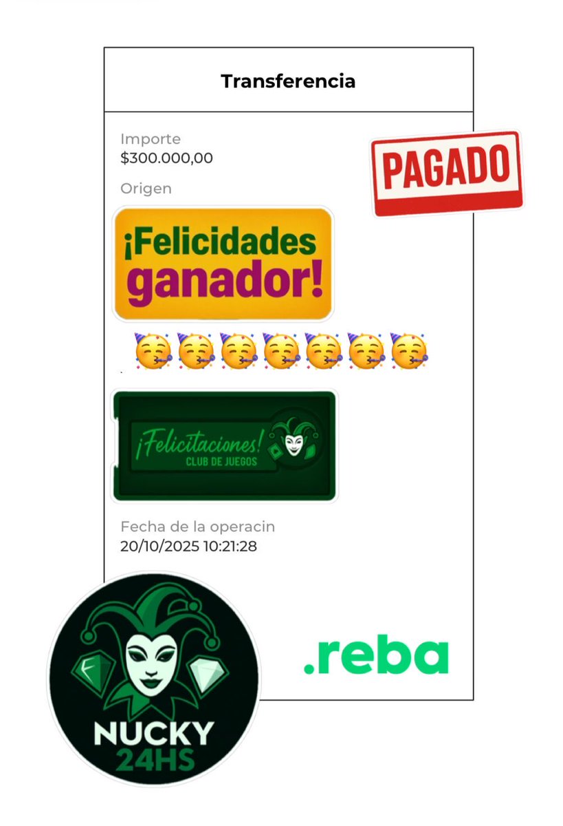 Octta_'s tweet image. 💥 ¡Arrancamos la semana pagando premios! 💥
Los ganadores ya cobraron, ¿y vos? 😎
👉 wa.link/05yfh1

#CasinoOnline
#Apuestas
#RuletaOnline
#Slots
#CasinoArgentina