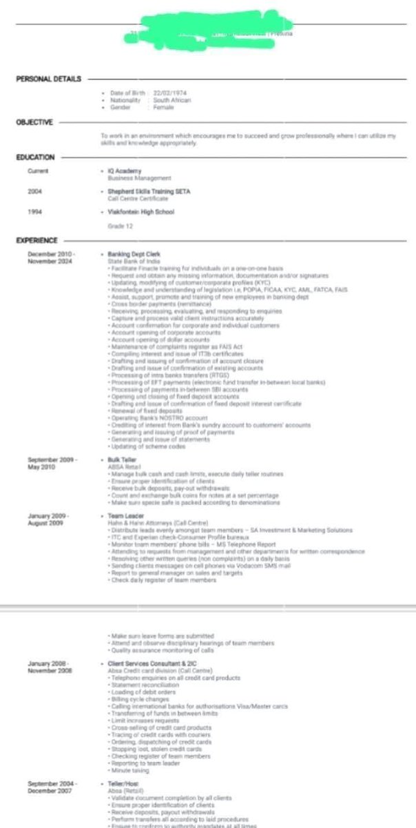 MpiloMabusela's tweet image. CV Revamp on discount.

✨ Was R80 → Now only R50 
📅 Offer valid until 23rd October 2025

Let’s make your CV stand out and open doors to new opportunities! 💼

📞 0726819186 
📧 mgmzdr@gmail.com

#RemoteAssistant 
#OnlineAssistance 
#vaservices 
#WLCorp👨🏽‍💻