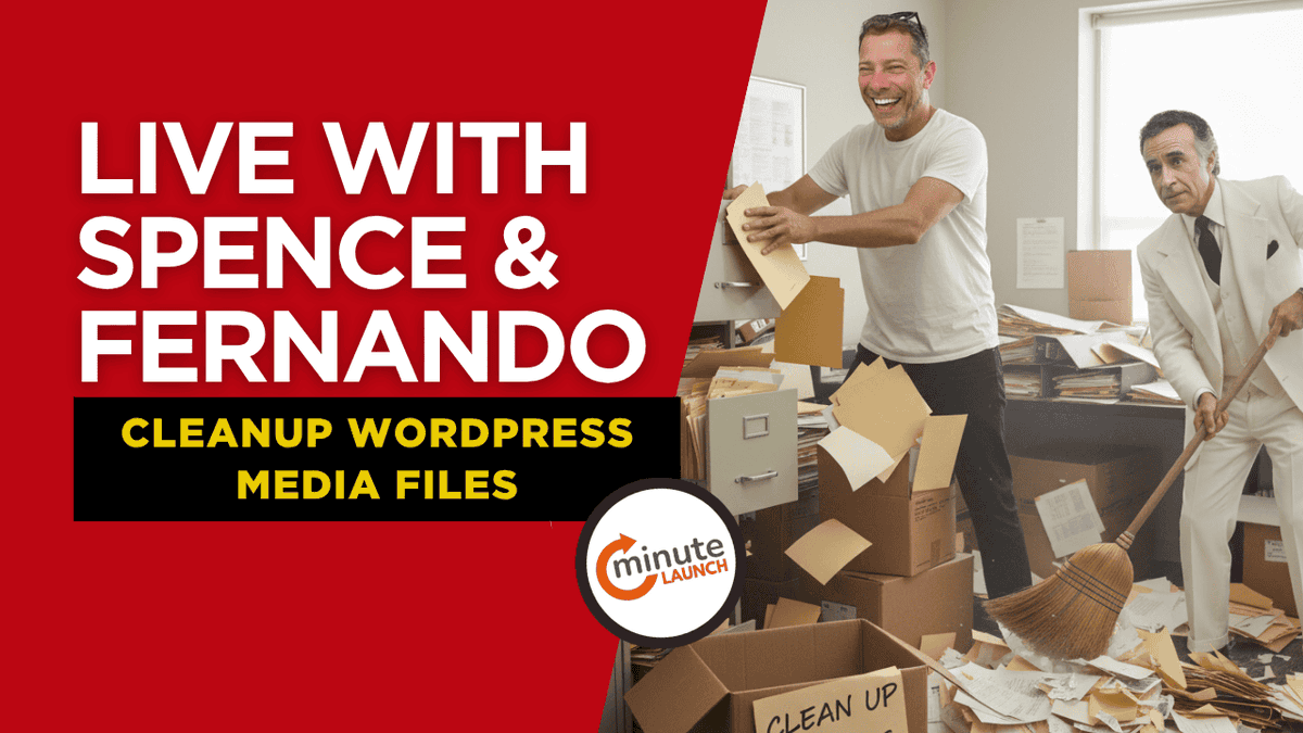 Live With Spence and Fernando - Cleanup WordPress Media Files with MinuteLaunch #Ai youtube.com/live/2tTLtXRuU…