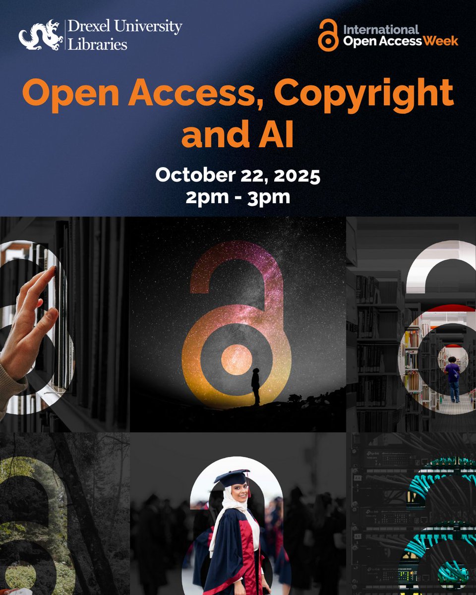 #OAWeek is here! Attend our webinar this Wednesday &amp; follow us here for info &amp; stories about #OA at #Drexel!

ow.ly/zZb250XcsPA