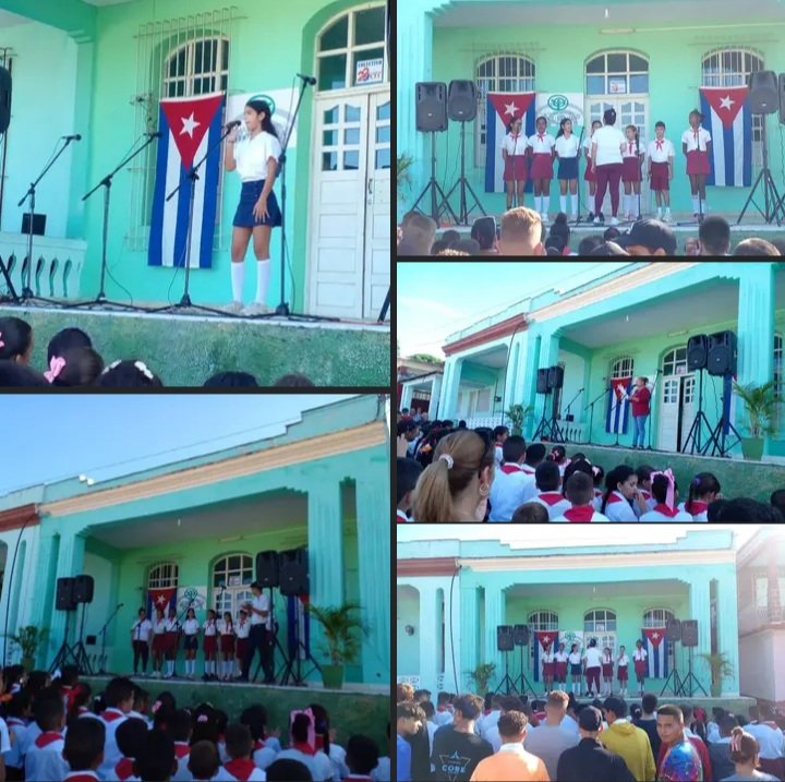 En la mañana de hoy Matutino Especial Comunitario en saludo al día de la Cultura Cubana en #Taguasco.
#CubaEsCultura
#SanctiSpíritusEnMarcha
<a href="/DeivyPrezMartn1/">Deivy Pérez Martín</a> <a href="/DiazCanelB/">Miguel Díaz-Canel Bermúdez</a> <a href="/PartidoPCC/">Partido Comunista de Cuba</a> <a href="/DrRobertoMOjeda/">Dr. Roberto Morales Ojeda</a> <a href="/AlexisLorente74/">Alexis Lorente Jiménez</a>