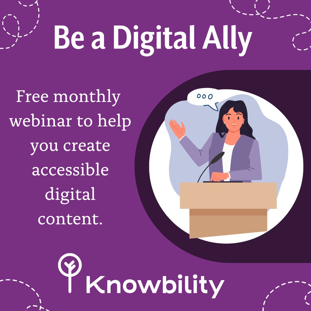 The live session of Knowbility's latest Be A Digital Ally episode "Tools and Techniques of a Blind Accessibility Auditor" is now available to watch on YouTube.🎥

Watch the full discussion here: youtu.be/THAUeJuRNoY